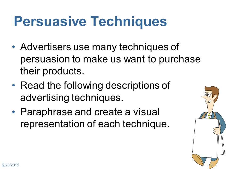 Examples of Different Kinds of Persuasion in Advertising